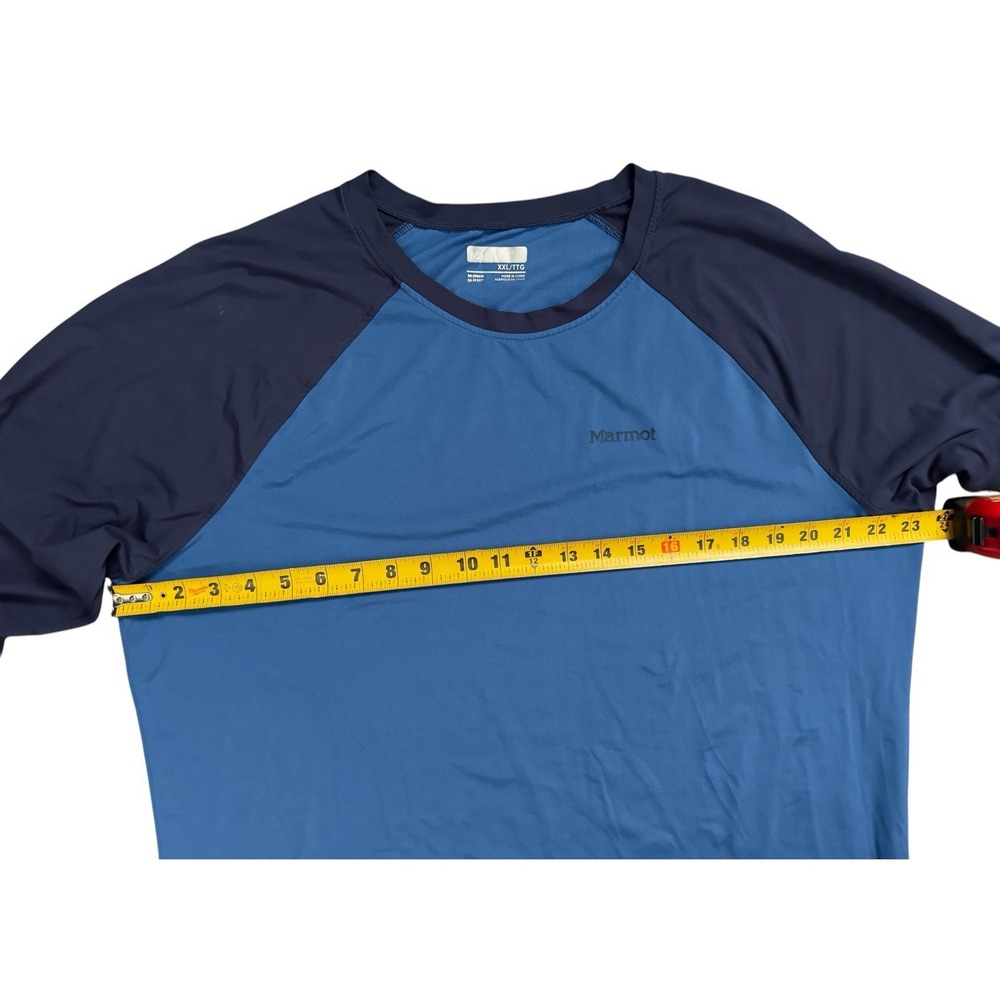 Marmot Men's Midweight Raglan Colorblock Long Sleeve Shirt Size XXL - Picture 7 of 8